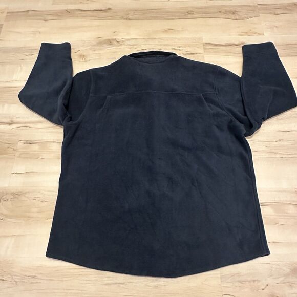 Woolrich Shirt Mens XXL Shirt Polartec Fleece Button Up Long Sleeve Navy USA - Picture 2 of 9
